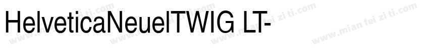 HelveticaNeuelTWIG LT字体转换